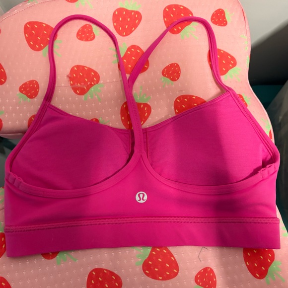 lululemon athletica Bright Pink Strappy Sports Bra - Picture 2 of 2